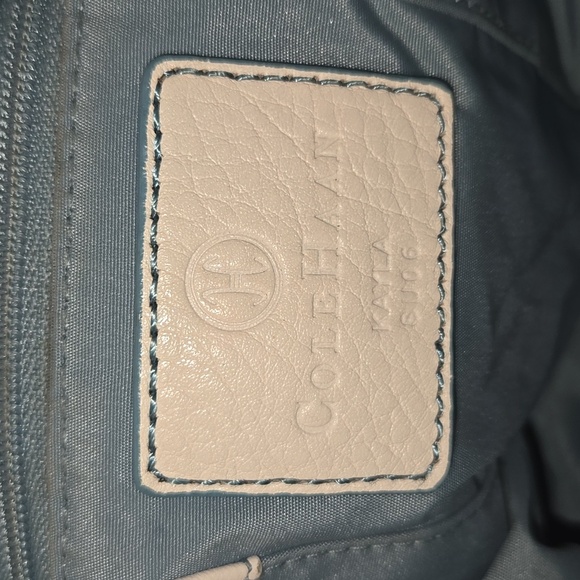 Cole Haan Kayla White Embellished Leather Satchel Shoulder Bag Tote Satchel - Picture 13 of 13